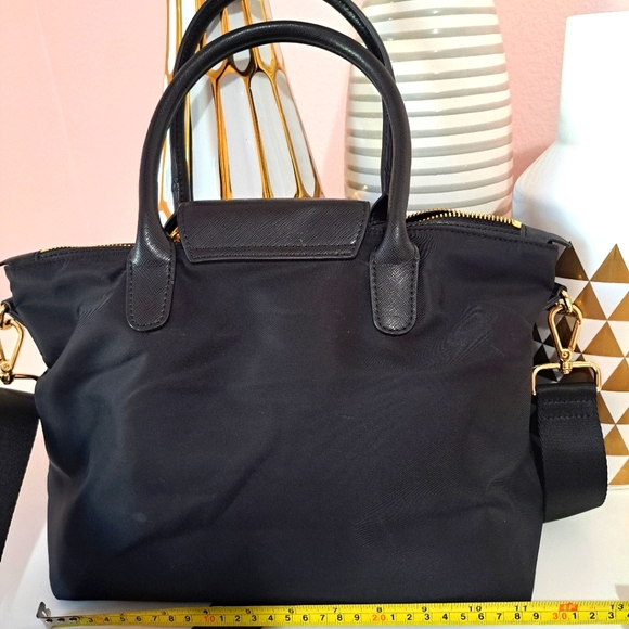 Prada Crossbody Tote, Saffiano, Black, Almost New - Picture 3 of 11